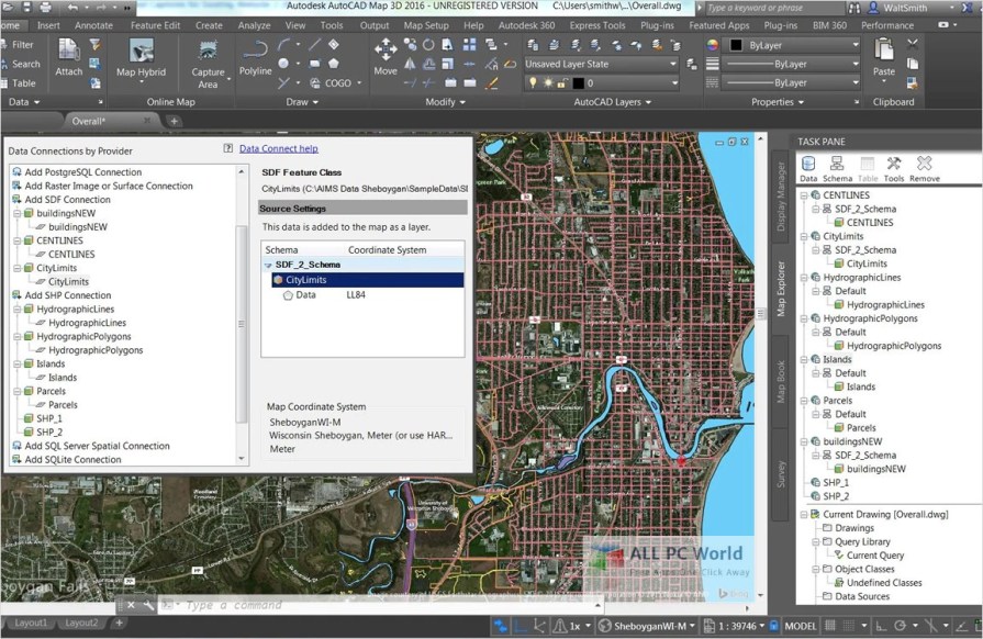 AutoCAD Map 3D 2019 Téléchargement Gratuit