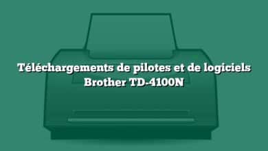Téléchargements de pilotes et de logiciels Brother TD-4100N